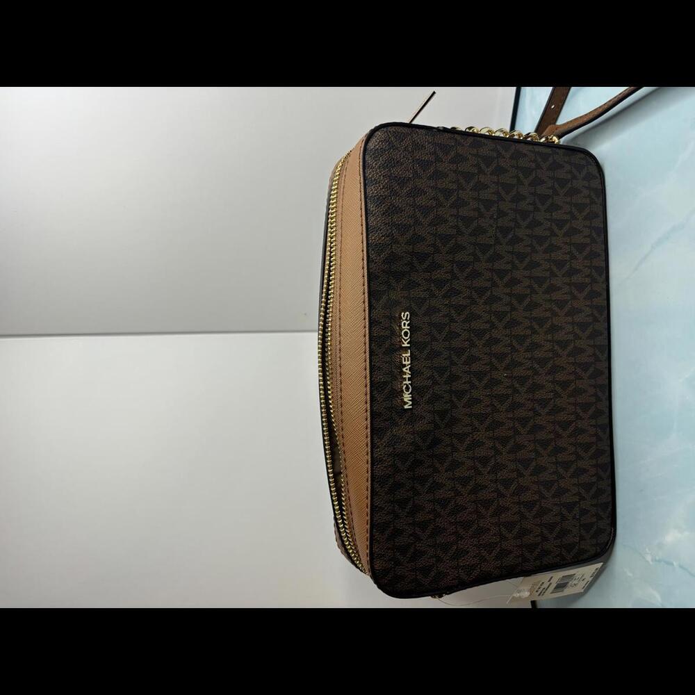Michael Kors Signature Monogram Crossbody Bag - Picture 1 of 4